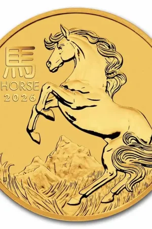 Lunar Series III Horse 1/2 troy ounce gouden munt 2025 - Goudverzekerd Darmowa dostawa