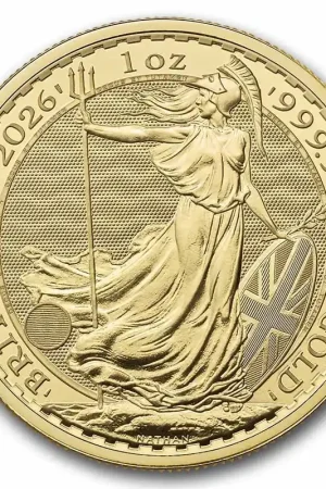 Kup teraz Britannia 1 troy ounce gouden munt 2026 - Goudverzekerd