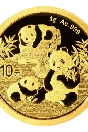 Szybka dostawa Panda 1 gram gouden munt 2025 - Goudverzekerd