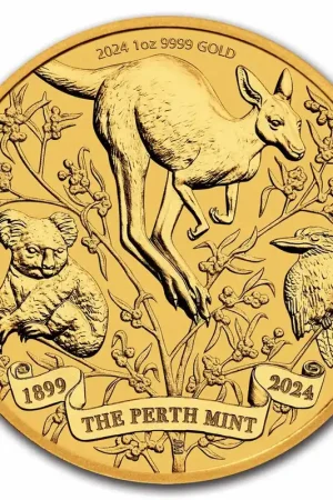 Perth Mint 125th Anniversary 1 troy ounce gouden munt 2024 - Goudverzekerd Kup teraz