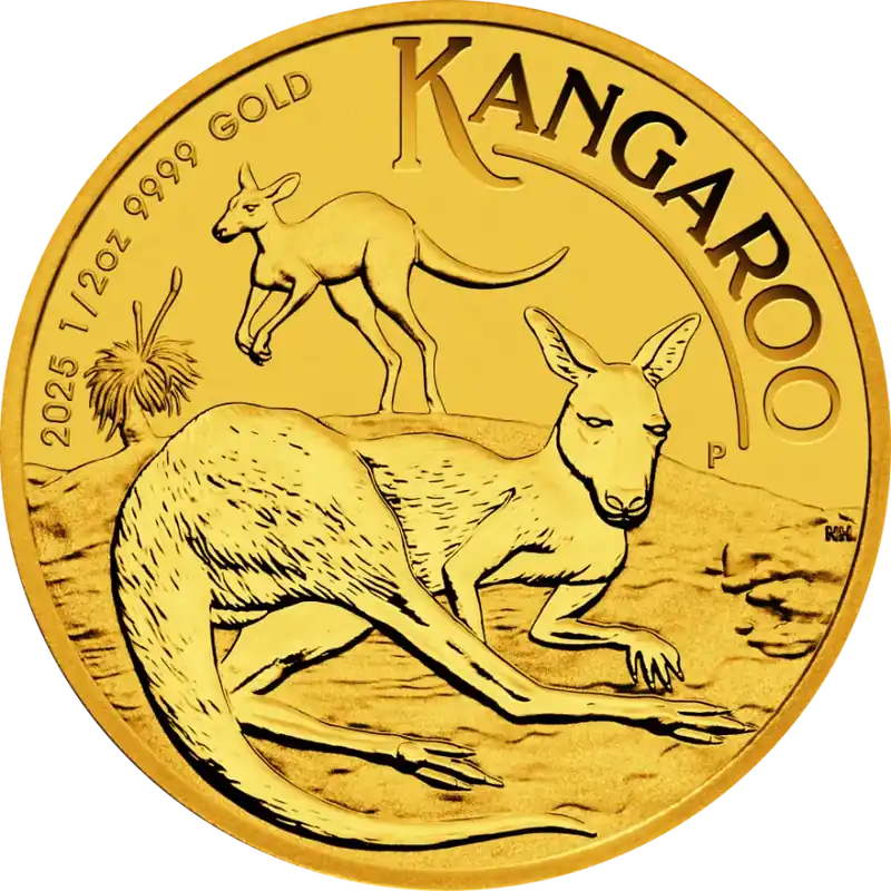 Oferta Kangaroo 1/2 troy ounce gouden munt 2025 - Goudverzekerd