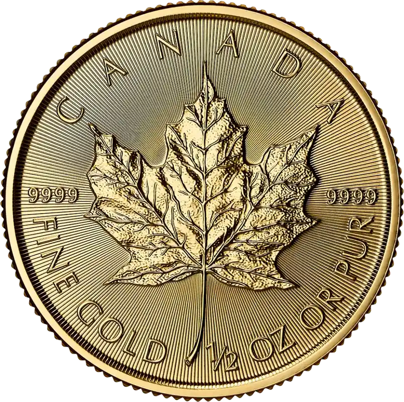 Popularny Maple Leaf 1/2 troy ounce gouden munt 2025 - Goudverzekerd