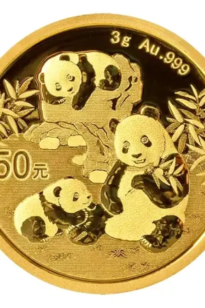 Nowość Panda 3 gram gouden munt 2025 - Goudverzekerd