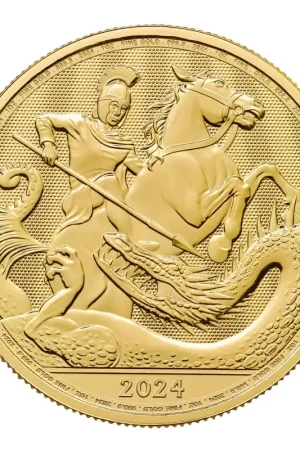 Promocja St. George and the Dragon 1 troy ounce gouden munt 2024 - Goudverzekerd