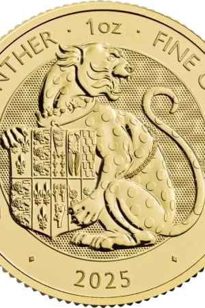 Niska cena Tudor Beasts: #6 Tudor Panther 1 troy ounce gouden munt 2025 - Goudverzekerd