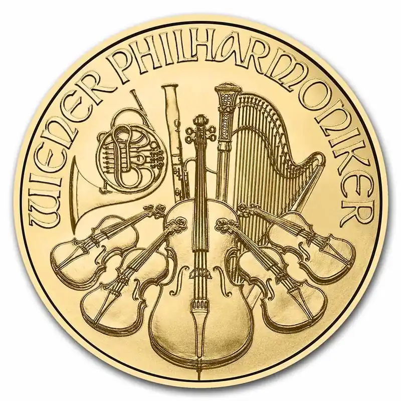 Philharmoniker 1/4 troy ounce gouden munt 2024 - Goudverzekerd Popularny