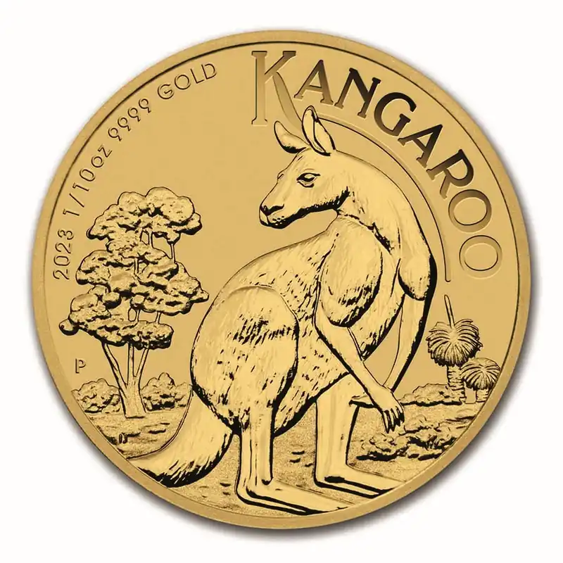 Premium Kangaroo 1/10 troy ounce gouden munt 2023 - Goudverzekerd