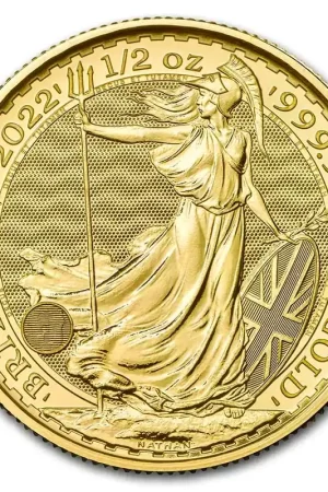 Szybka dostawa Britannia 1/2 troy ounce gouden munt 2022 - Goudverzekerd
