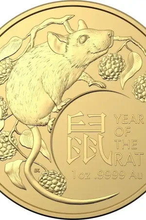 Lunar Mouse RAM 1 troy ounce gouden munt 2020 - Goudverzekerd Najlepsza cena