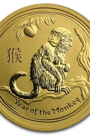 Lunar Aap 1/2 troy ounce gouden munt 2016 - Goudverzekerd Zamów teraz