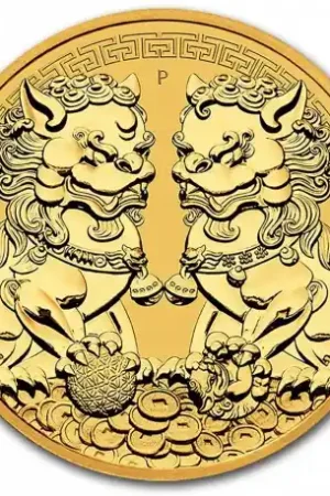 Guardian Lion Double Pixiu 1 troy ounce gouden munt 2021 kopen Szybka dostawa