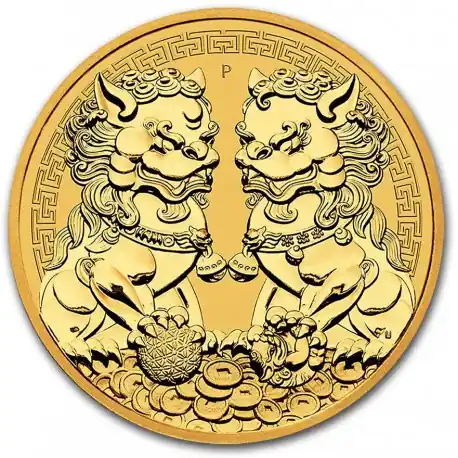 Guardian Lion Double Pixiu 1 troy ounce gouden munt 2021 kopen Szybka dostawa