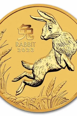 Kup teraz Lunar Series III Rabbit 1 troy ounce gouden munt 2023 - Goudverzekerd