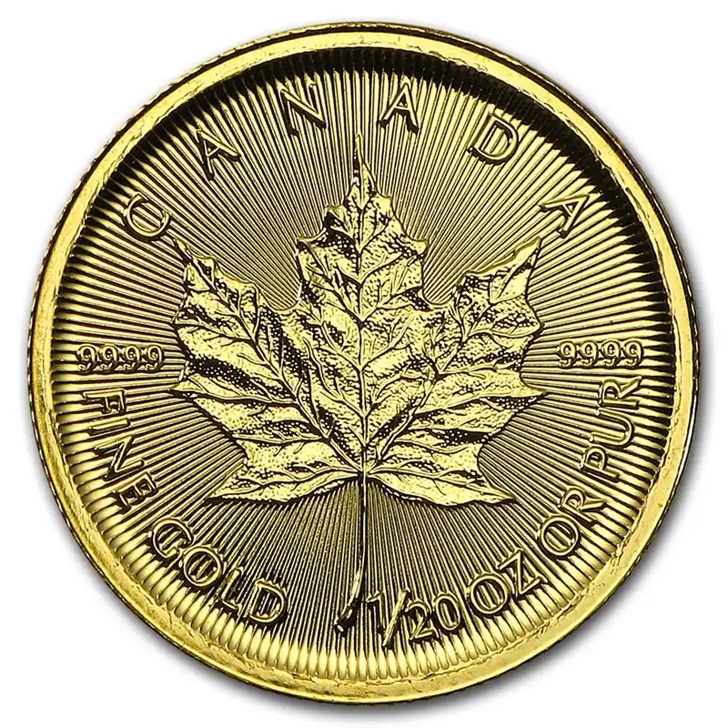 Maple Leaf 1/20 troy ounce gouden munt 2016 - Goudverzekerd Wyprzedaż