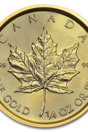 Rabat Maple Leaf 1/4 troy ounce gouden munt 2018 - Goudverzekerd
