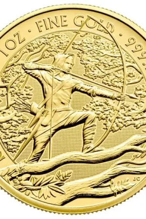 Najlepsza cena Myths and Legends #1: Robin Hood 1 troy ounce gouden munt 2021 - Goudverzekerd