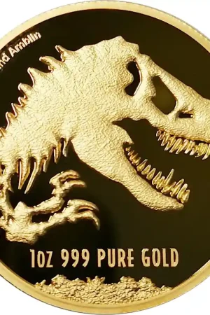 Tani Nieu Jurassic World 1 troy ounce PU gouden munt 2021 - Goudverzekerd