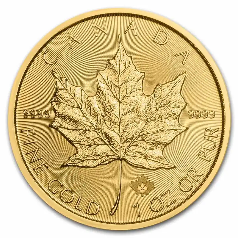 Maple Leaf 1 troy ounce gouden munt 2022 - Goudverzekerd Najlepsza cena