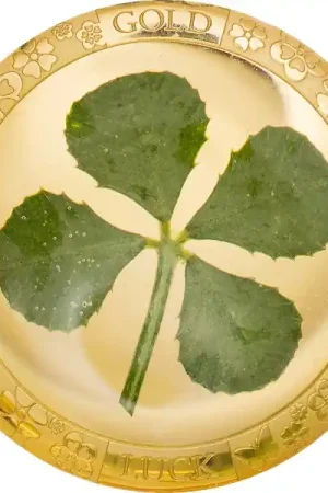 Palau Four Leaf Clover 1 gram gouden munt 2021 - Goudverzekerd Rabat