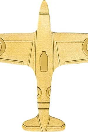 Autentyczny Palau Spitfire Golden Plane 24k 0.5 gram gouden munt 2020 - Goudverzekerd