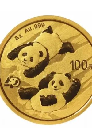 Panda 8 gram gouden munt 2020 - Goudverzekerd Autentyczny