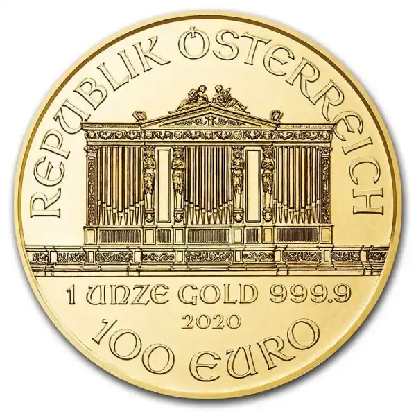 Ostatnia szansa Philharmoniker 1 troy ounce gouden munt 2020 - Goudverzekerd