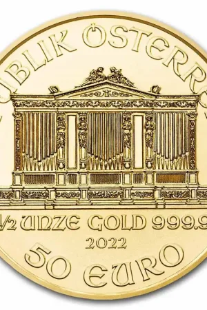 Philharmoniker 1/2 troy ounce gouden munt 2022 - Goudverzekerd Tani