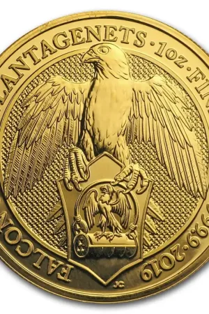 Autentyczny Queens Beast Falcon 1 troy ounce gouden munt 2019 - Goudverzekerd