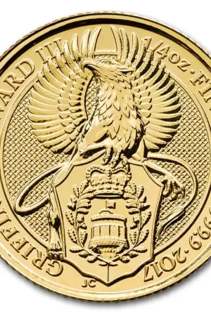 Ekspresowa dostawa Queens Beast Griffin 1/4 troy ounce gouden munt 2017 - Goudverzekerd