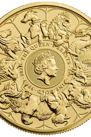 Queens Beasts #11 Completer Coin 1 troy ounce gouden munt 2021 - Goudverzekerd Wyprzedaż