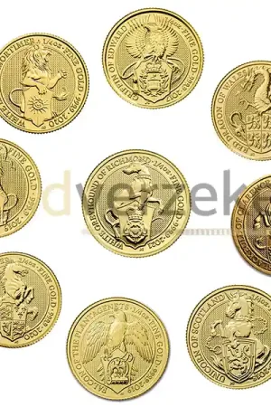 Queens Beasts 10-delige 1/4 troy ounce gouden munten (Complete Collectie) - Goudverzekerd Rabat