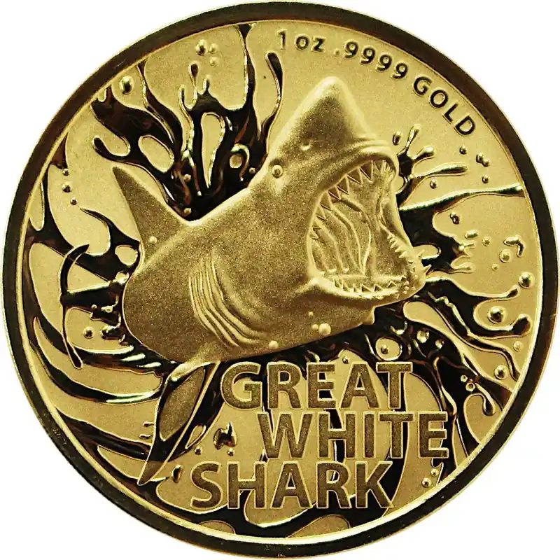 RAM Great White Shark 1 troy ounce gouden munt 2021 - Goudverzekerd Najlepsza cena