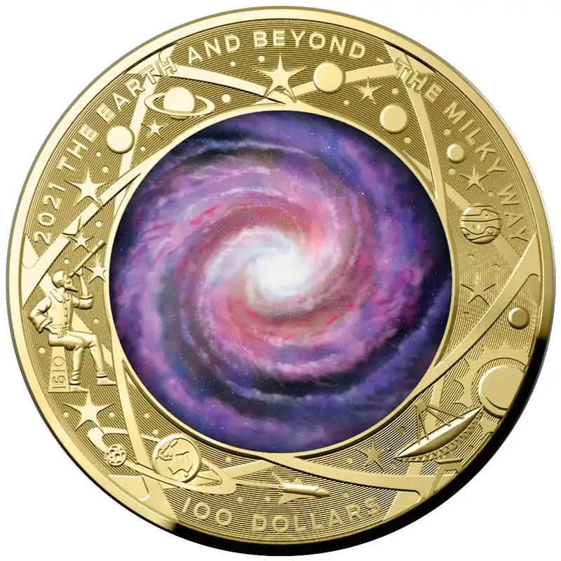 The Milky Way - Earth & Beyond 1 troy ounce gouden munt 2021 - Goudverzekerd Ostatnia szansa