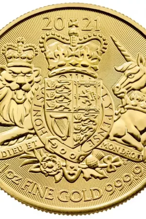 UK The Royal Arms 1 troy ounce gouden munt 2021 - Goudverzekerd Zamów teraz