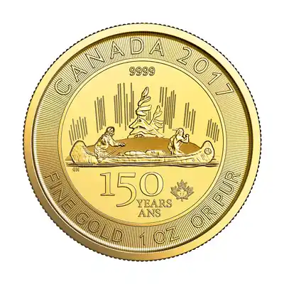 Voyageur Maple Leaf 1 troy ounce gouden munt 2017 - Goudverzekerd Wysoka jakość