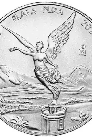 Mexican Libertad 5 troy ounce zilveren munt 2024 - Goudverzekerd Popularny