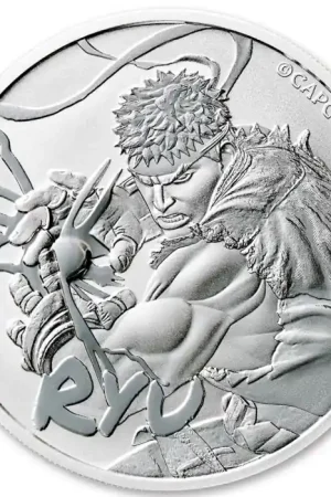 Tuvalu Street Fighter #1: RYU 1 troy ounce zilveren munt 2022 - Goudverzekerd Zwrot pieniędzy