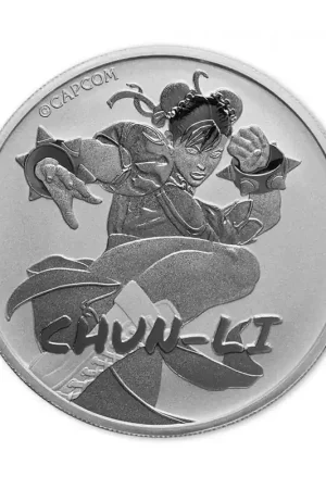 Tuvalu Street Fighter #2: CHUN-LI 1 troy ounce zilveren munt 2022 - Goudverzekerd Niska cena