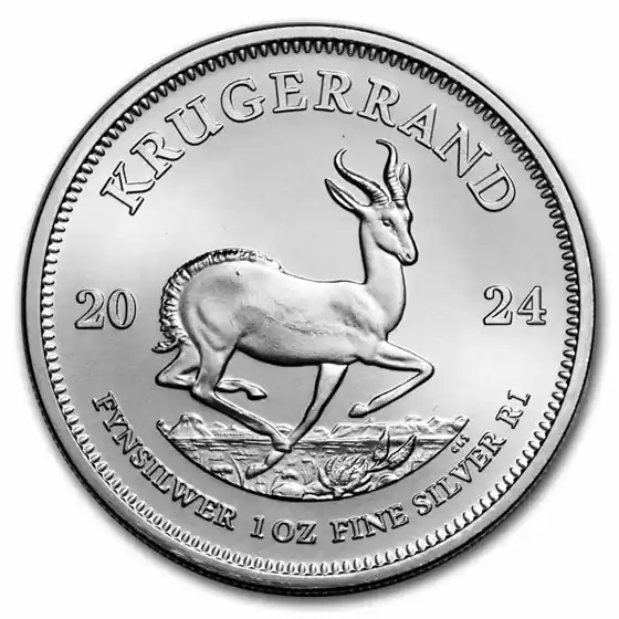 Oryginalny Krugerrand 1 troy ounce zilveren munt 2024 - Goudverzekerd
