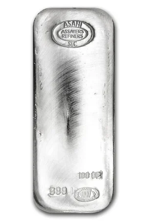 100 Troy ounce zilverbaar BTW-vrij - opslag in Zurich Oferta