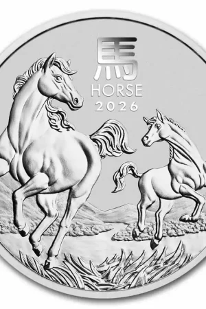 Nowość Lunar Series III Horse 1 troy ounce zilveren munt 2026 - Goudverzekerd