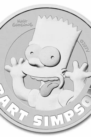 Tuvalu Bart Simpson 1 troy ounce zilveren munt 2022 - Goudverzekerd Nowość