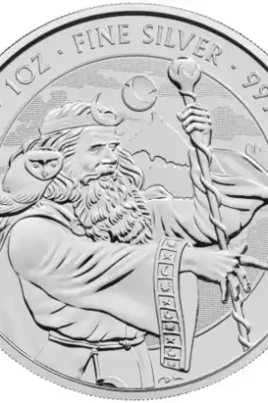 Myths and Legends #5: Merlin 1 troy ounce zilveren munt 2023 - Goudverzekerd Zwrot pieniędzy