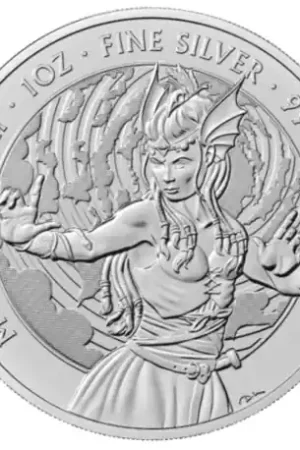 Myths and Legends #6: Morgan Le Fay 1 troy ounce zilveren munt 2024 - Goudverzekerd Nowość