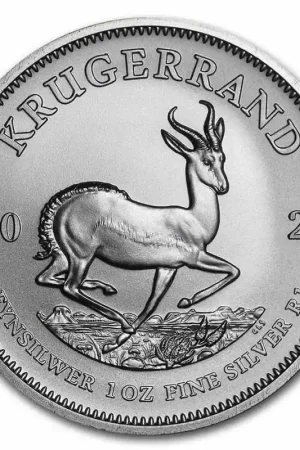 Krugerrand 1 troy ounce zilveren munt 2023 - Goudverzekerd Autentyczny