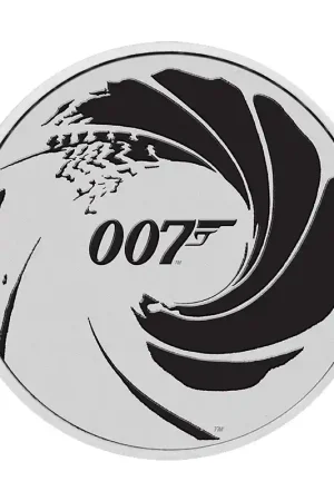 Wysoka jakość Tuvalu James Bond 007 Black Edition 1 troy ounce zilveren munt 2022 - Goudverzekerd