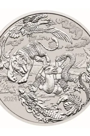 Ostatnia szansa Chinese Myths & Legends: Four Guardians 1 troy ounce zilveren munt 2024 - Goudverzekerd