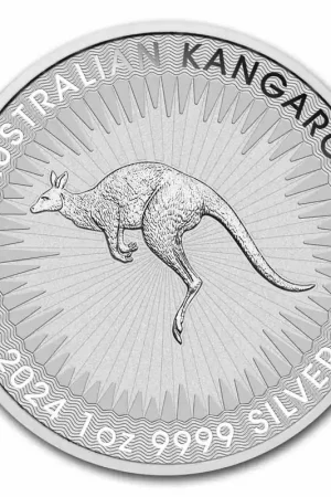 Rabat Kangaroo 1 troy ounce zilveren munt 2024 - Goudverzekerd