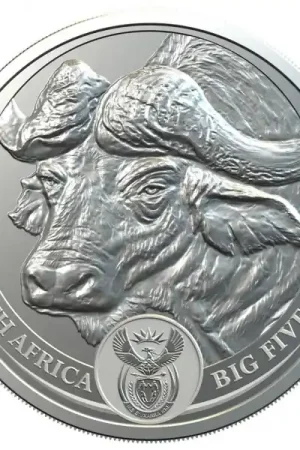 Kup teraz African Big Five Buffalo zilveren munt 2021 - Goudverzekerd
