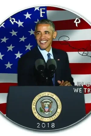American Eagle Barack Obama 1 troy ounce zilveren munt 2018 - Goudverzekerd Rabat
